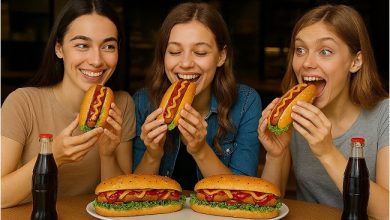 طرز تهیه ساندویچ هات داگ سالم ویژه در ایستگاه شکموها