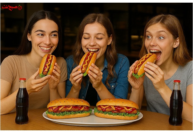 طرز تهیه ساندویچ هات داگ سالم ویژه در ایستگاه شکموها