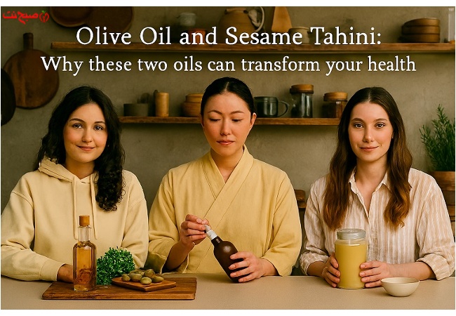 آشپزی سالم با دو روغن طلایی زیتون برای سالاد، کنجد برای نان!